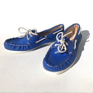 Sperry TopSider JCrew Boat Royal Blue 8 shoes j crew deck